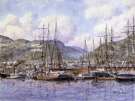 Honolulu Harbor Ca 1898 Wall Decal