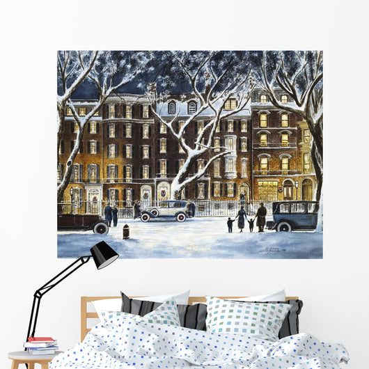 Beacon Street Ma 1926 Wall Decal