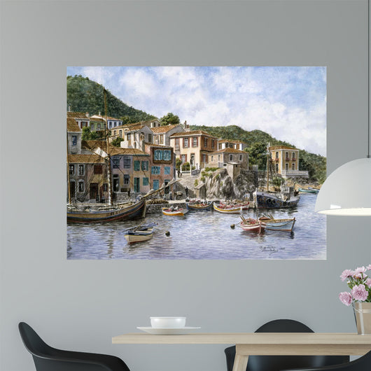 Kokkari Samos Greece Fisherman's Wall Decal