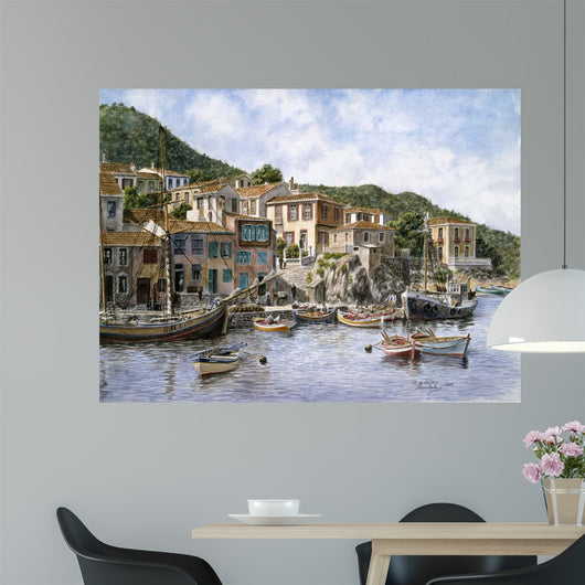 Kokkari Samos Greece Fisherman's Wall Decal
