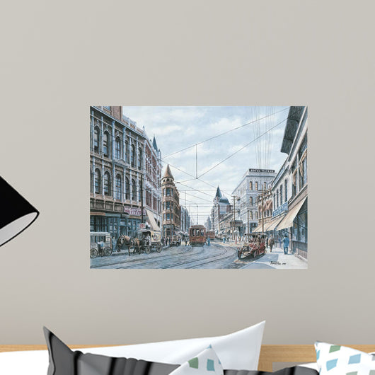 Looking South Spring St Wall Decal Design 2