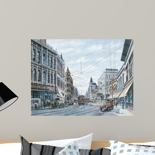 Looking South Spring St Wall Decal Design 2