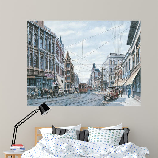 Looking South Spring St Wall Decal Design 2