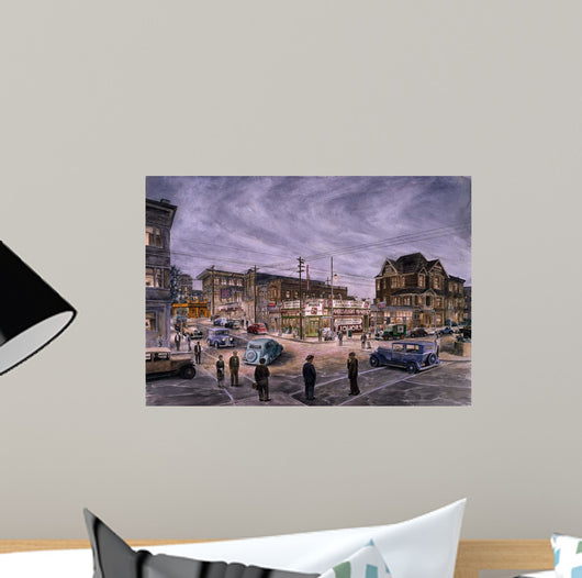 Night Bunker Hill Wall Decal