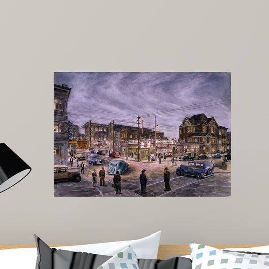 Night Bunker Hill Wall Decal