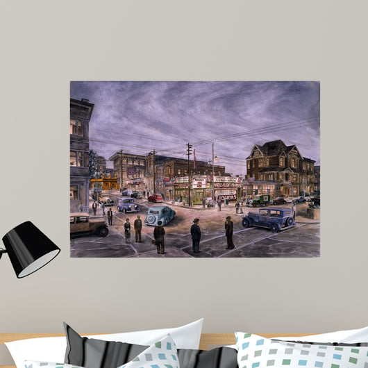 Night Bunker Hill Wall Decal