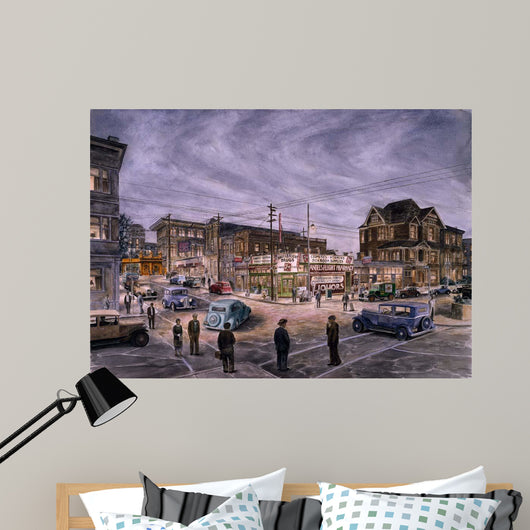 Night Bunker Hill Wall Decal