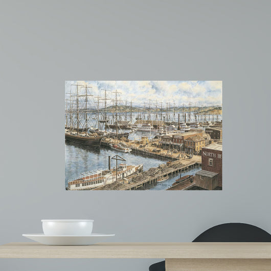 Vallejo St Wharf Wall Decal Design 1