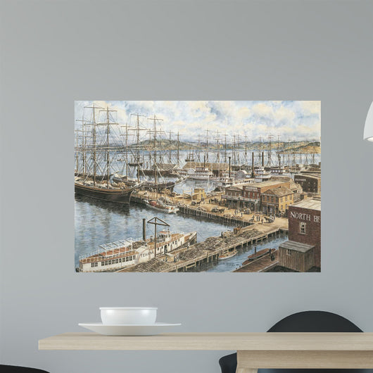 Vallejo St Wharf Wall Decal Design 1