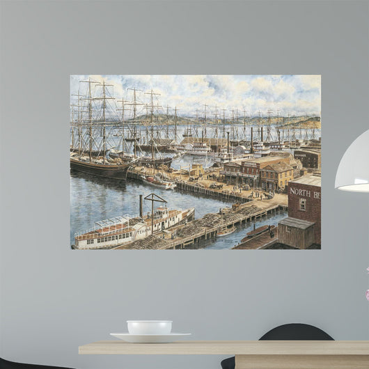 Vallejo St Wharf Wall Decal Design 1