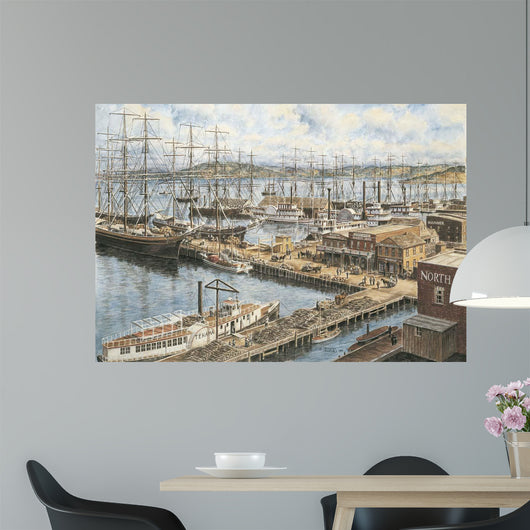 Vallejo St Wharf Wall Decal Design 1
