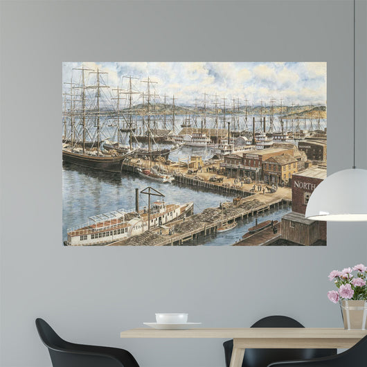 Vallejo St Wharf Wall Decal Design 1
