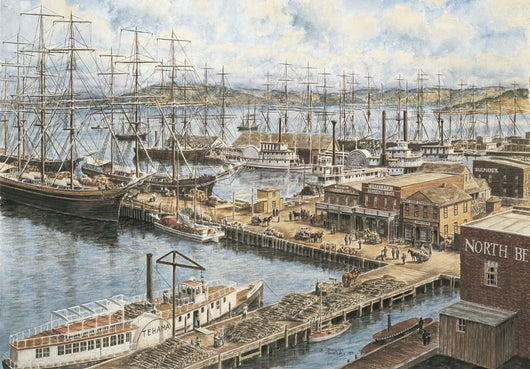 Vallejo St Wharf Wall Decal Design 1