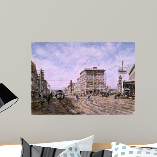 Los Angeles Looking South Wall Decal