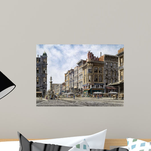 San Francisco Latta's Fountain Wall Decal