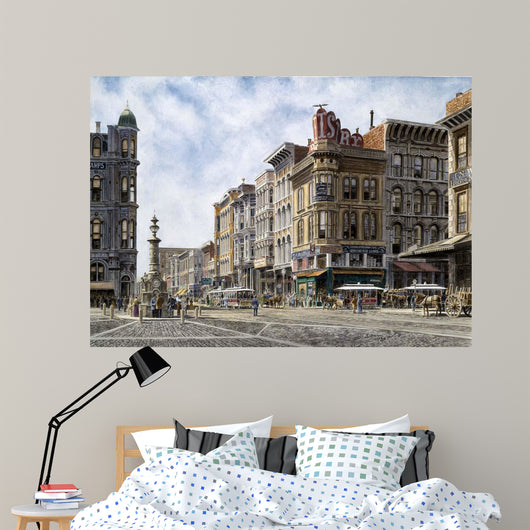 San Francisco Latta's Fountain Wall Decal