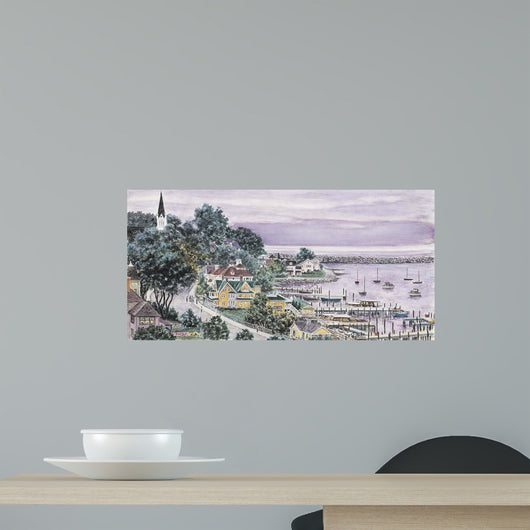 Sunset East Bay Mackinac Wall Decal