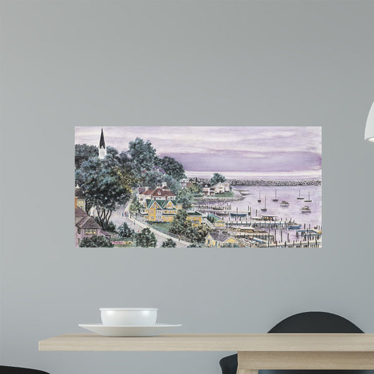 Sunset East Bay Mackinac Wall Decal