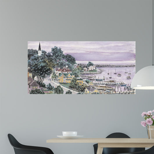 Sunset East Bay Mackinac Wall Decal