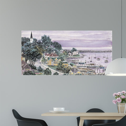 Sunset East Bay Mackinac Wall Decal