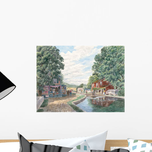 Summertime Morris Canal Wall Decal