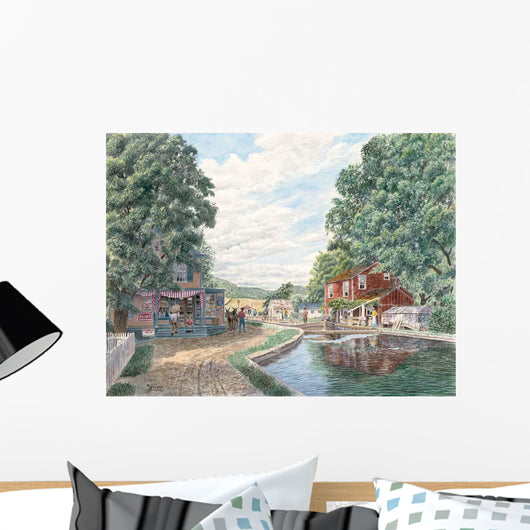 Summertime Morris Canal Wall Decal