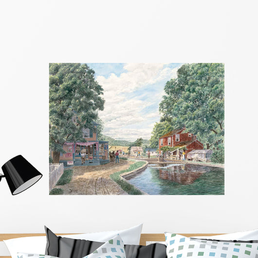 Summertime Morris Canal Wall Decal