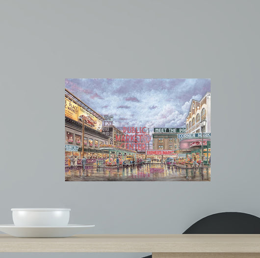 Pike Place Market Wall Decal Design 1