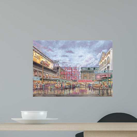 Pike Place Market Wall Decal Design 1