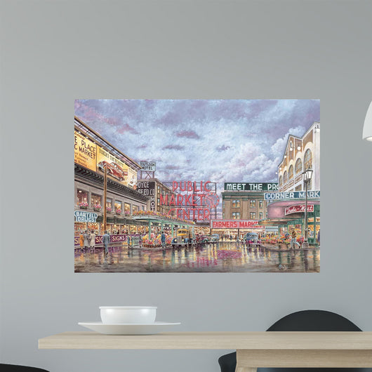 Pike Place Market Wall Decal Design 1