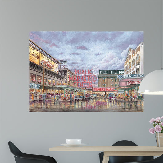 Pike Place Market Wall Decal Design 1