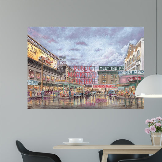 Pike Place Market Wall Decal Design 1