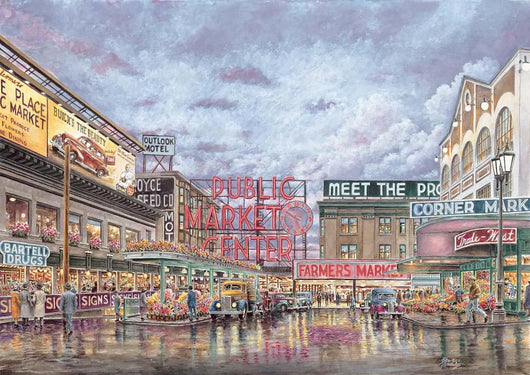 Pike Place Market Wall Decal Design 1