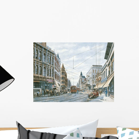 Looking South Spring St Wall Decal Design 1