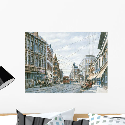 Looking South Spring St Wall Decal Design 1