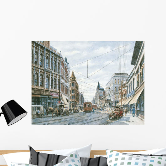 Looking South Spring St Wall Decal Design 1