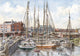 Crowded Dock Wall Decal