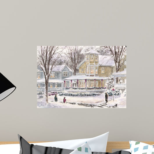 Happy Holiday Tan Wall Decal
