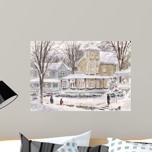 Happy Holiday Tan Wall Decal