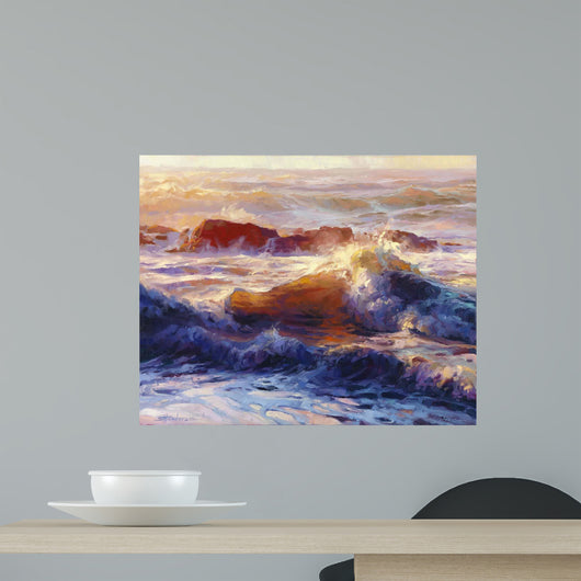 Opalescent Sea Wall Decal