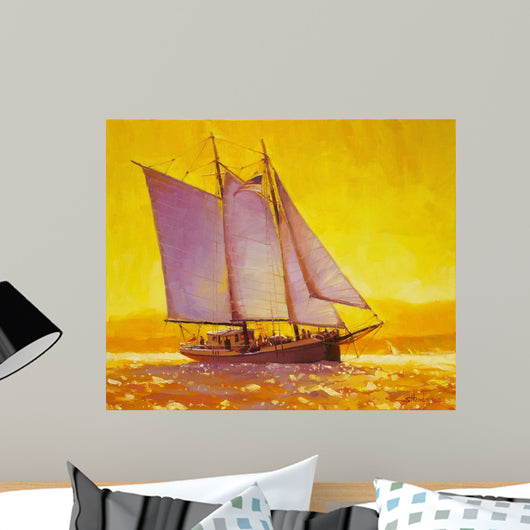 Golden Sea Wall Decal