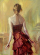 Girl Copper Dress 1 Wall Decal