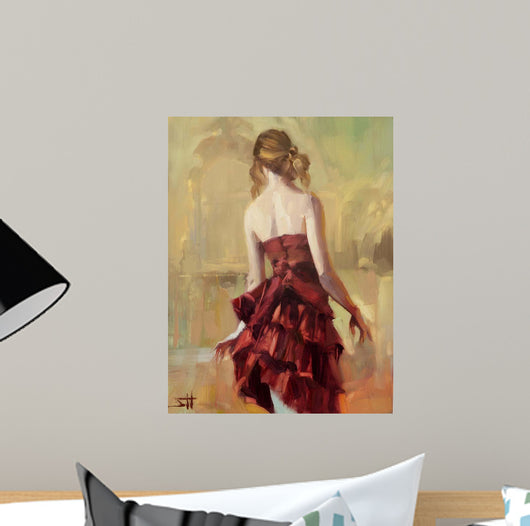 Girl Copper Dress 2 Wall Decal