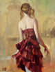 Girl Copper Dress 2 Wall Decal