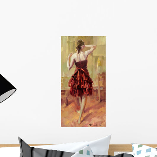 Girl Copper Dress 3 Wall Decal