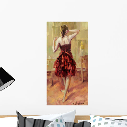 Girl Copper Dress 3 Wall Decal