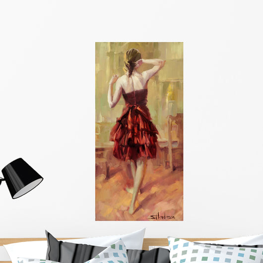 Girl Copper Dress 3 Wall Decal