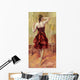 Girl Copper Dress 3 Wall Decal