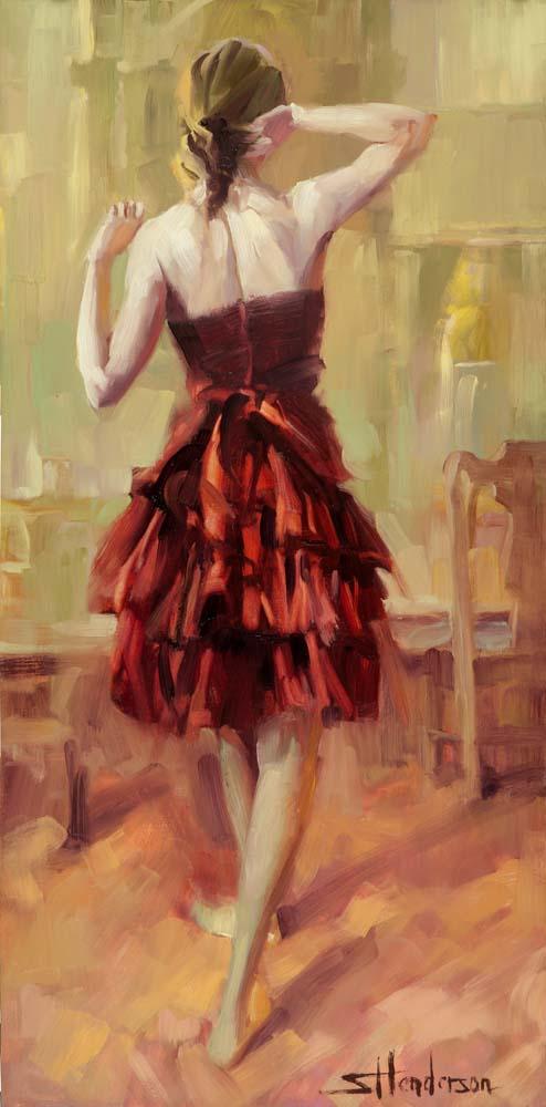 Girl Copper Dress 3 Wall Decal