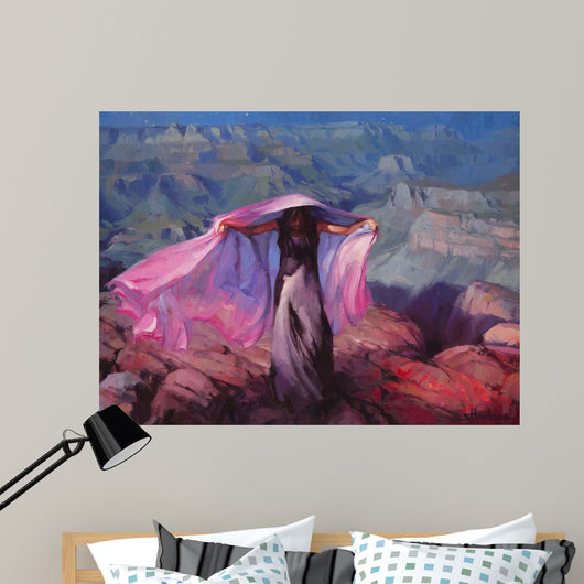 She Danced Moon Wall Decal